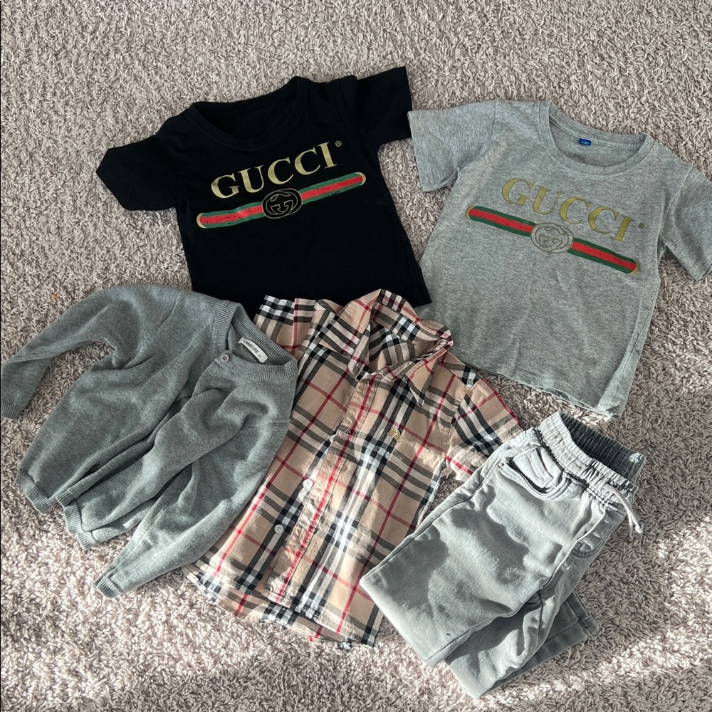 Cat & Jack Black and Gray Short Sleeve Tees